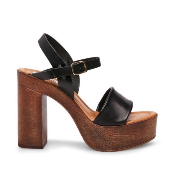 steve madden wooden platform sandals
